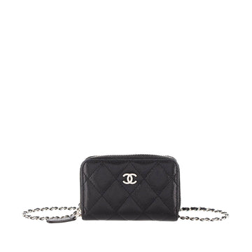 Chanel CC Caviar Chain Wallet Crossbody Bag