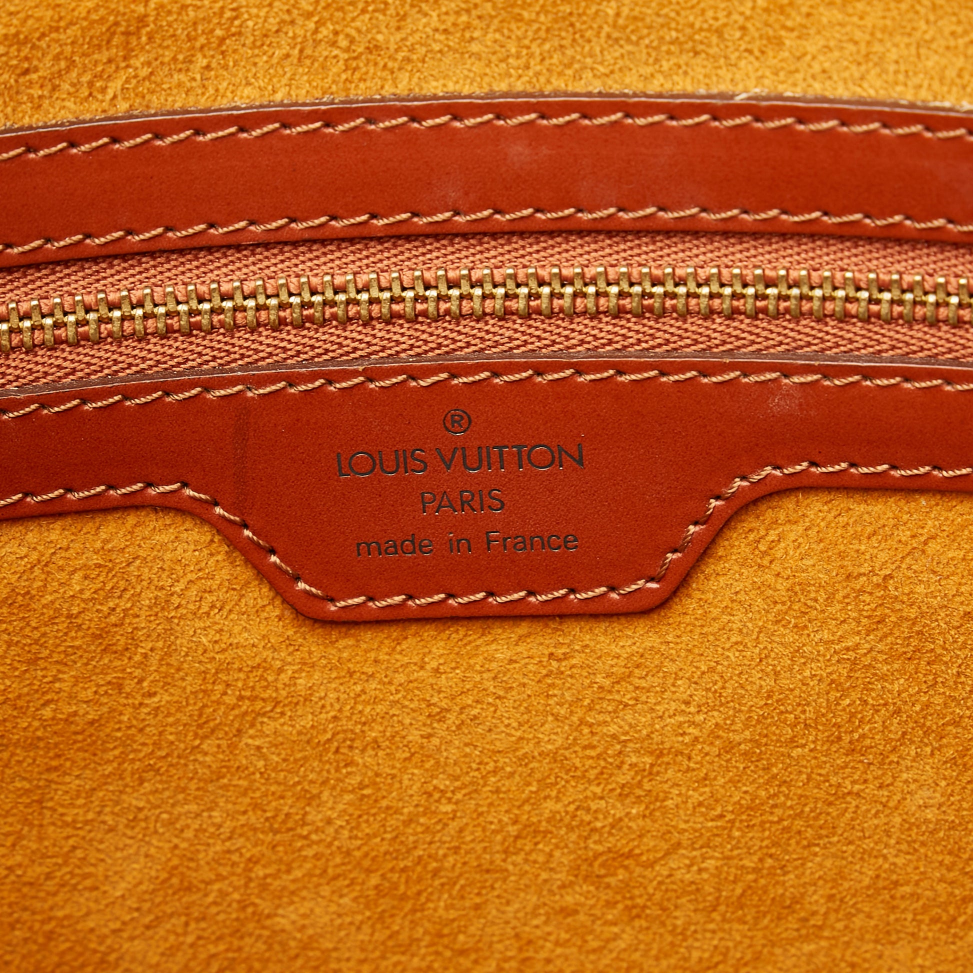 LOUIS VUITTON LV Lussac Shoulder Bag Epi Leather Brown France M52283 34YB974