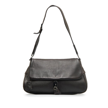 PRADA Leather Turn Lock Shoulder Bag
