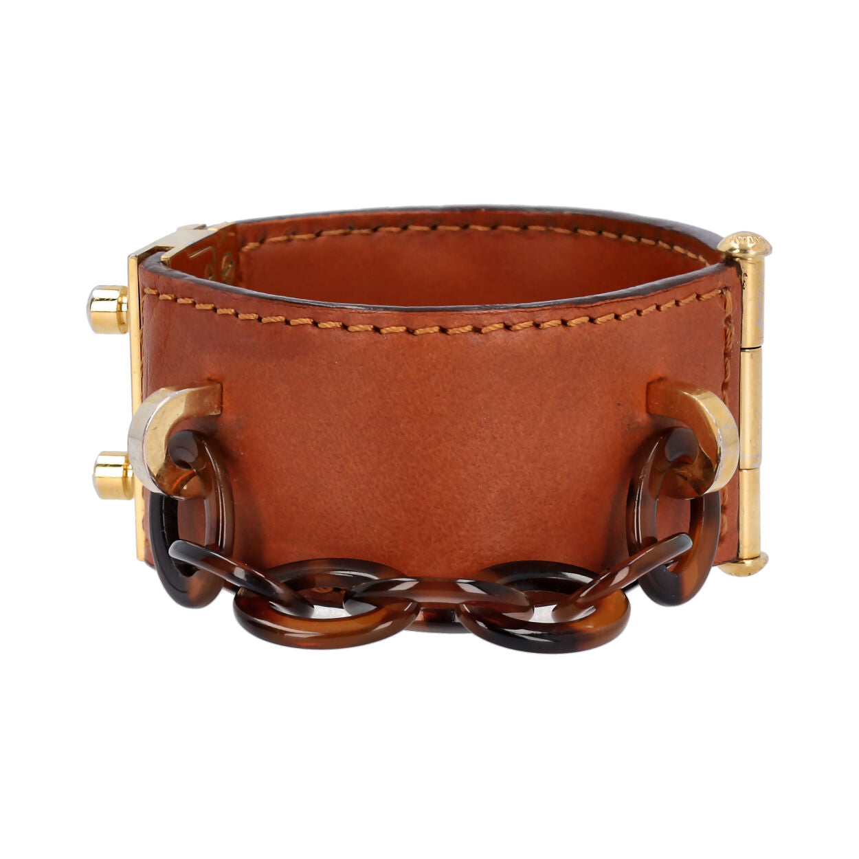 Louis Vuitton, Jewelry, Louis Vuitton Leather Nomade Lock Me Cuff Bracelet