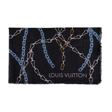 LOUIS VUITTON Louis Vuitton Multicolor Chain Print Scarf