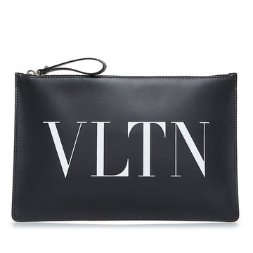 VALENTINO VLTN Leather Clutch Bag