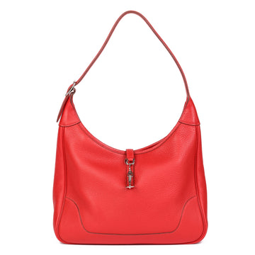 Hermes Red Togo Leather Trim II 31 Shoulder Bag