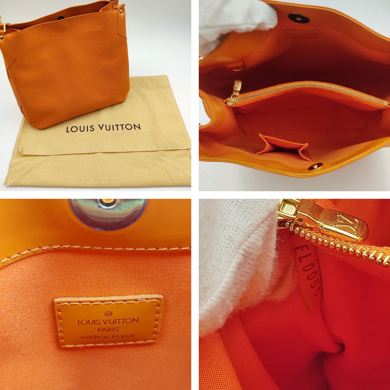 Louis Vuitton Louis Vuitton Mandara PM bag in orange epi leather
