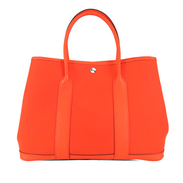 HERMES Toile Garden Party 36 Tote Bag