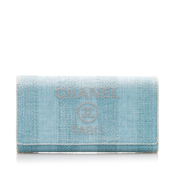 Chanel Deauville Flap Wallet Long Wallets