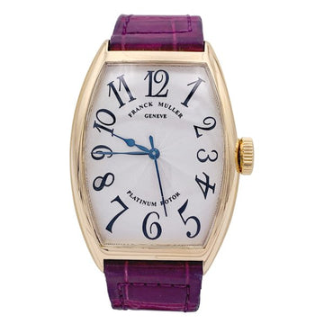 Franck Muller Watch, “Master of Complications”, pink gold, leather.