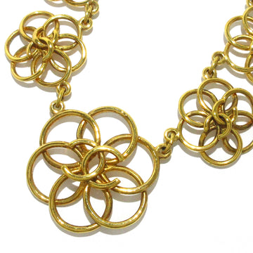 CHANEL CC Flower Medallions Collar Necklace Costume Necklace