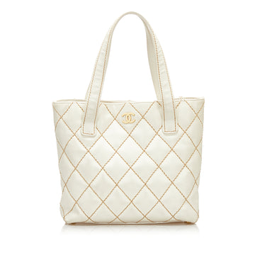 Chanel Quilted Surpique Tote Tote Bag