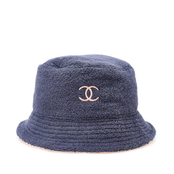 CHANEL Terry Cloth CC Bucket Hat Other Accessories