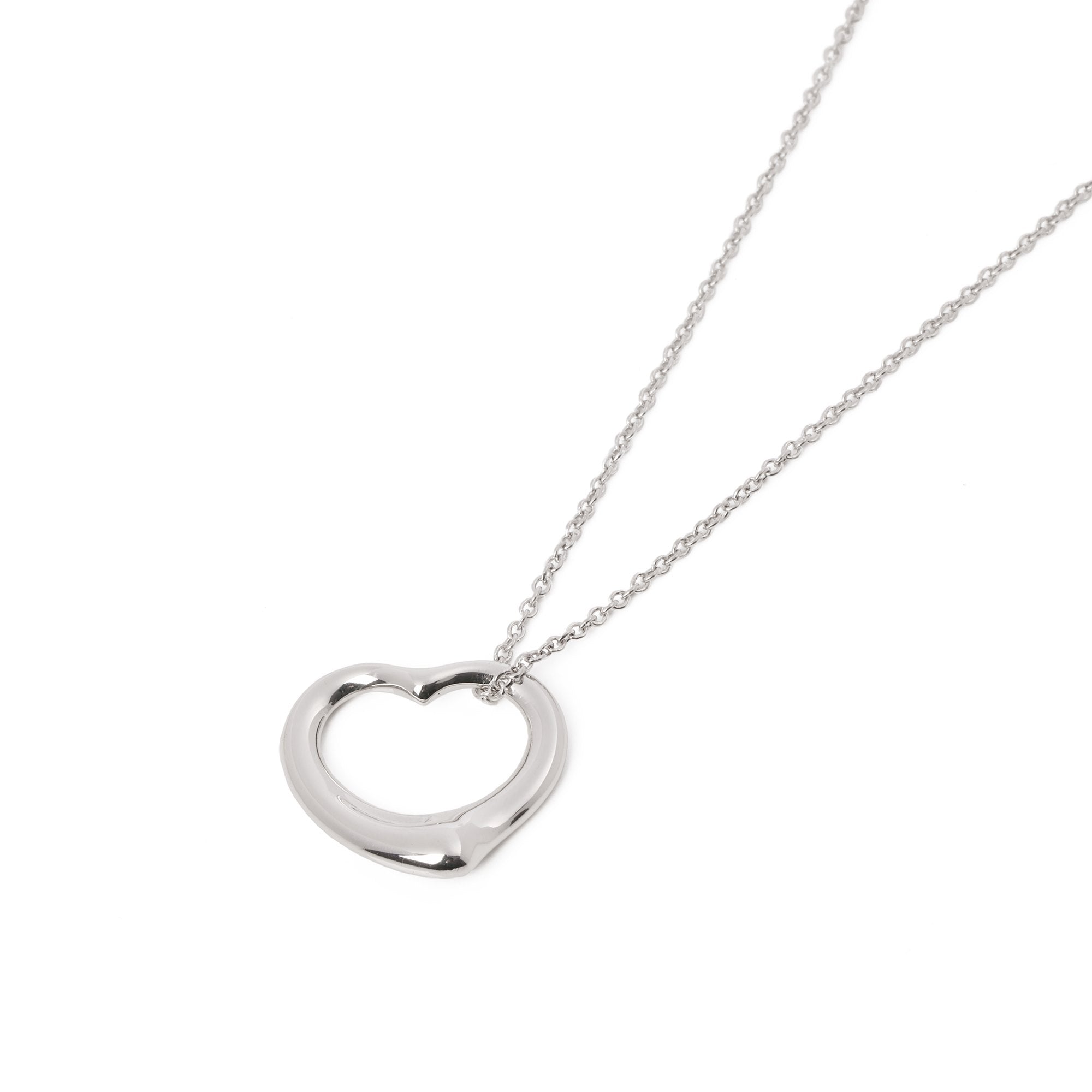 Tiffany & Co. Elsa Peretti Sterling Silver Open Heart Pendant Necklace –  Oliver Jewellery