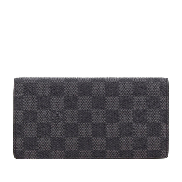 Louis Vuitton Damier Graphite Portefeuille Brazza Long Wallet 862085 For  Sale at 1stDibs