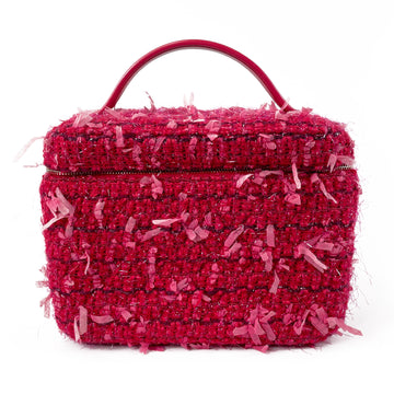 CHANEL Tweed Trousse Vanity Kit Vanity Bag