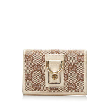 Gucci GG Canvas D-Ring Card Holder
