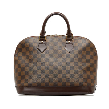 Louis Vuitton - Authenticated Alma Bb Handbag - Patent Leather Beige Plain for Women, Never Worn