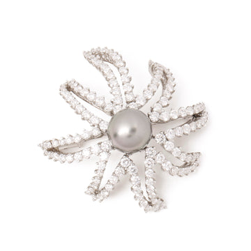 Tiffany & Co Pearl & diamond fireworks Brooch