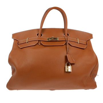 HERMES Birkin 50 Travel Bag in Brown Clemence leather