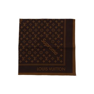 LOUIS VUITTON X SUPREME X Supreme Foulard in Brown Cotton