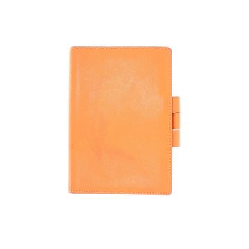 HERMES Agenda Cover in Orange Leather