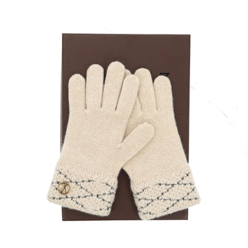 LOUIS VUITTON Gloves in White Wool