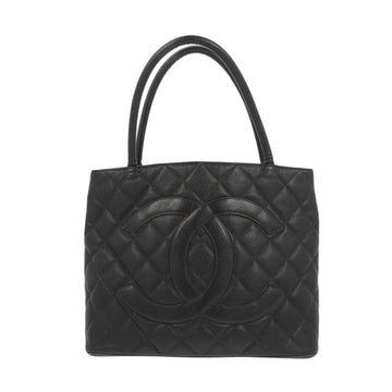 CHANEL Medaillon Handbag in Black Leather