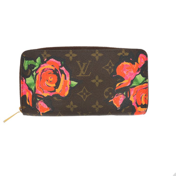 LOUIS VUITTON Limited Edition x Stephen Sprouse Roses Wallet in brown canvas