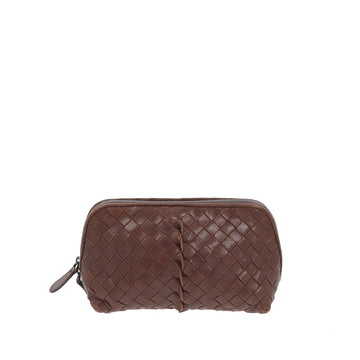 BOTTEGA VENETA little pouch in Brown Leather