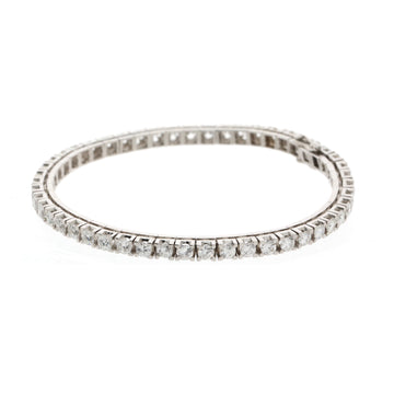 River bracelet in 750 white gold set with brilliant-cut diamonds
