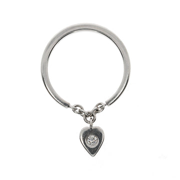 CARTIER Heart Charm Ring in 18K white gold