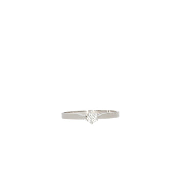 750 white gold Solitaire set with a brilliant cut diamond