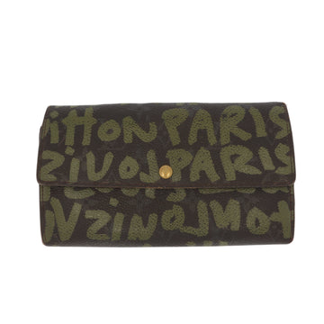 LOUIS VUITTON Limited Edition x Stephen Sprouse Graffiti Wallet in brown canvas