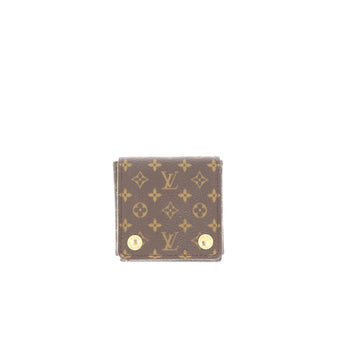 LOUIS VUITTON Jewelry holder in Brown Canvas