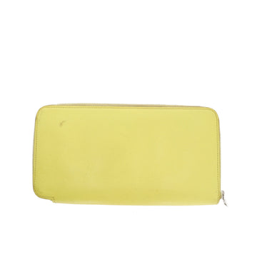 HERMES Silk'in Wallet in Yellow Leather