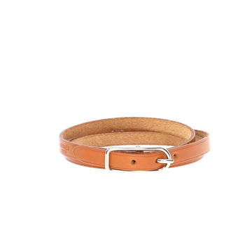 HERMES Bracelet in Brown Leather
