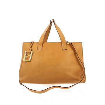FENDI Handbag in Beige Leather