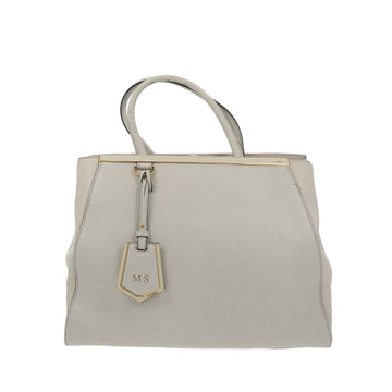 FENDI 2Jours Handbag in White Leather