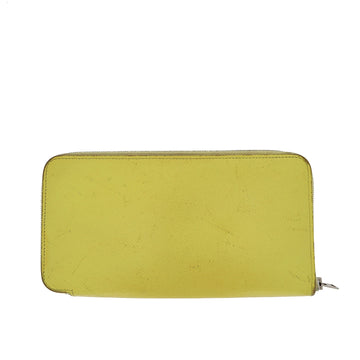 HERMES Wallet in Yellow Leather