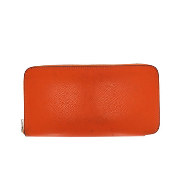 HERMES Silk'in Wallet in Orange Leather