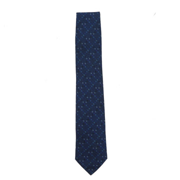 HERMES Tie in Blue Silk