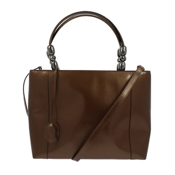 CHRISTIAN DIOR Malice Handbag in Brown Leather