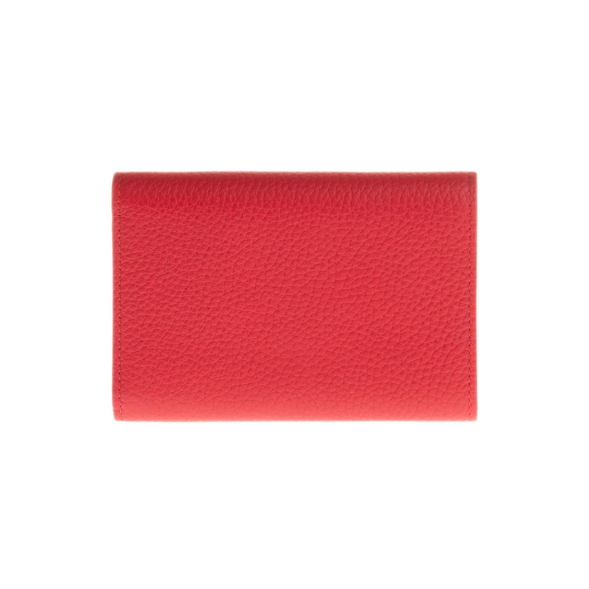 Brand New LV Capucines Compact Wallet in Red ecarlate Taurillon
