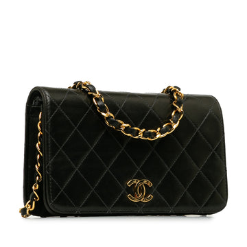 CHANEL CC Quilted Leather Flap Bag