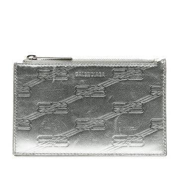 BALENCIAGA BB Monogram Leather Card Case Card Holder