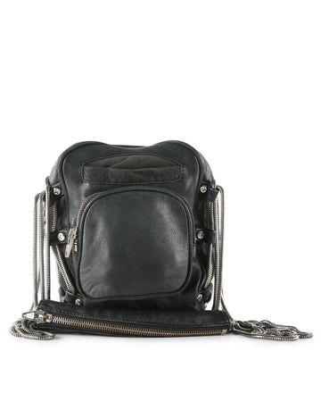 ALEXANDER WANG Black Leather Brenda Crossbody Bag