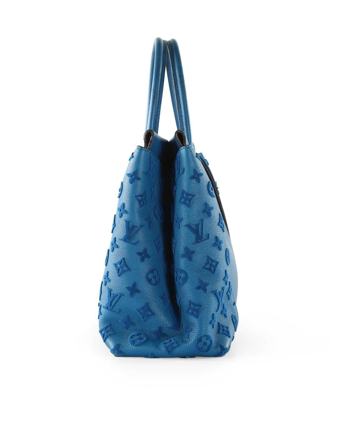 LOUIS VUITTON Louis vuitton blue leather W GM bag Price: $1460 RWB