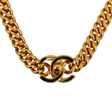 CHANEL CC Chain Link Choker Necklace Costume Necklace