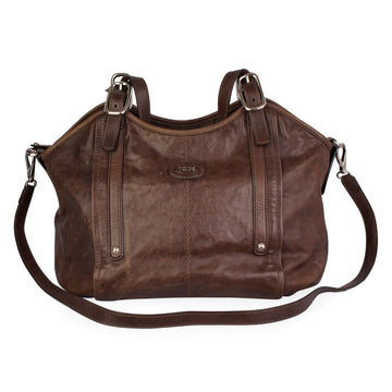 TOD'S Leather G Easy Sacca Media Tote Brown