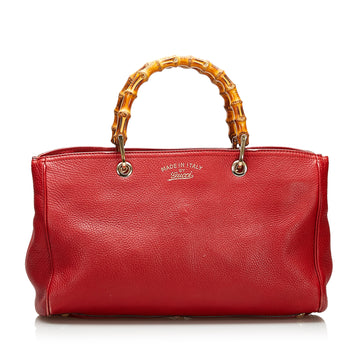 Gucci Bamboo Shopper Leather Handbag