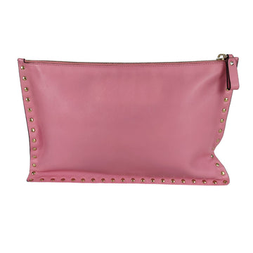 VALENTINO Valentino Valentino Rockstud clutch bag in pink leather