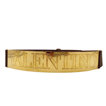 VALENTINO vintage high-waisted belt in metal and leather